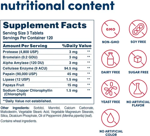 Vista 2 de American, Suplemento Multi-Enzyme-Plus, Super Papaya, 360 unidades, 2