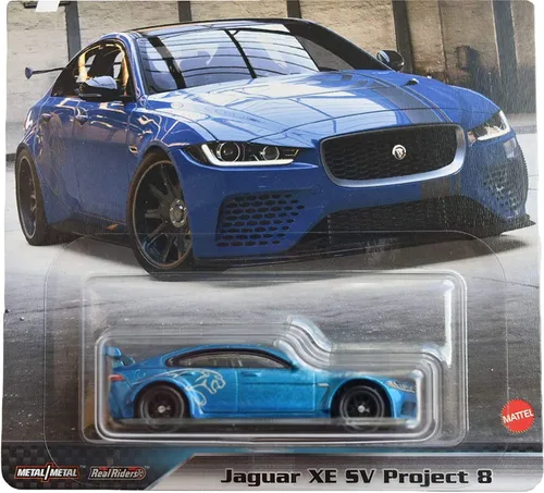 Vista 2 de Mattel Hot Wheels Fast & Furious Full Force Jaguar XE SV Project 8 4/5, Azul