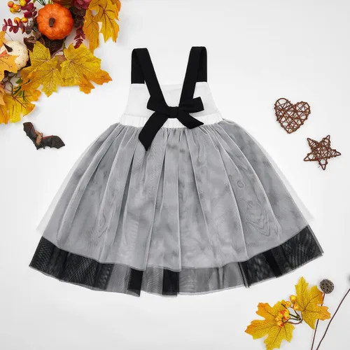 Vista 3 de Patgoal Disfraz de calabaza para bebés y niñas, vestido de falda de tul, tutú de Halloween, para recién nacidos, para niñas pequeñas, enterizos