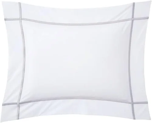 Vista 19 de Yves Delorme Athena Sham - Accesorio de cama de lujo, moderno y funcional