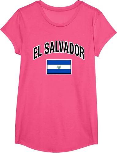Vista 13 de Camiseta salvadoreña Orgullosa Bandera de El Salvador, Negro