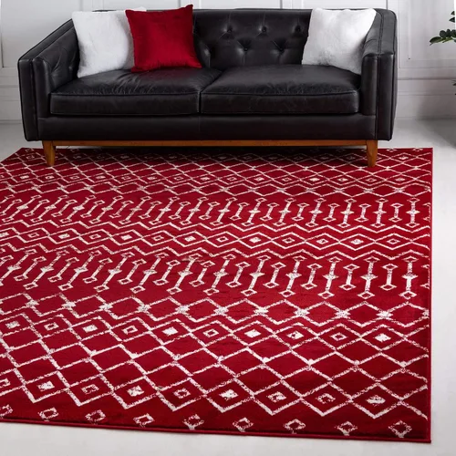 Vista 56 de Unique Loom Enrejado Marroquí Colección Trellis Geométrica Transicional Beige/Marfil Alfombra Área (10 pies 8 pulgadas x 16 pies 5 pulgadas)