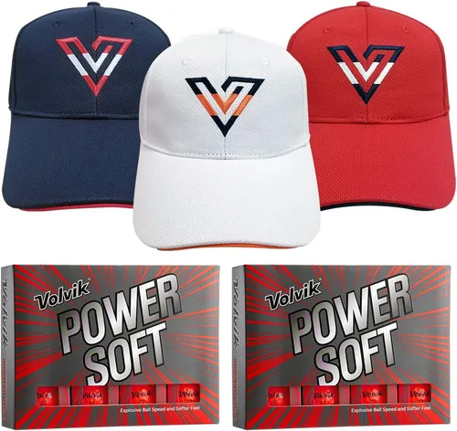 Vista 15 de Volvik Power Soft Explosive Ball Speed Golf Balls Set de regalo