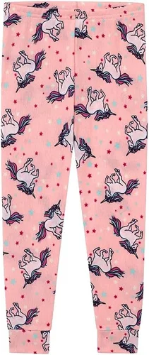 Vista 5 de BTween Pijama de 4 piezas para niñas, pijama de manga larga teñida con lazo para niñas