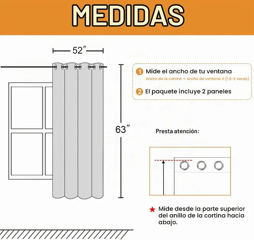 Vista 8 de Hiasan Cortinas opacas con superposición transparente, con ojales, aislamiento térmico, para mezclar y combinar, cortinas de ventana de doble capa