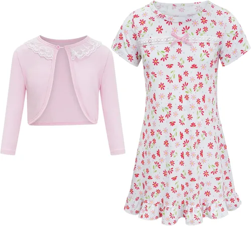 Vista 2 de ZeroShop Disfraz de anciana para niñas del 100 día de escuela, vestido de abuela de 100 años