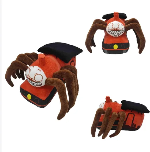 Vista 2 de Peluche de Choo Choo Charles, Muñeco de Tren Araña de Charles de 8.7 Pulgadas, Regalo para Fans de Niños, Juguetes de Tren Araña de Peluche Animal