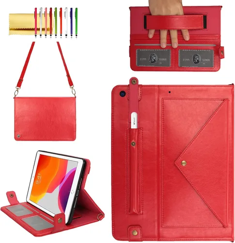Vista 55 de Funda tipo bolso para iPad mini de 5ª/4ª/3ª/2ª/1ª generación de 7.9 pulgadas, Techcircle funda ligera tipo folio con soporte bandolera con billetera