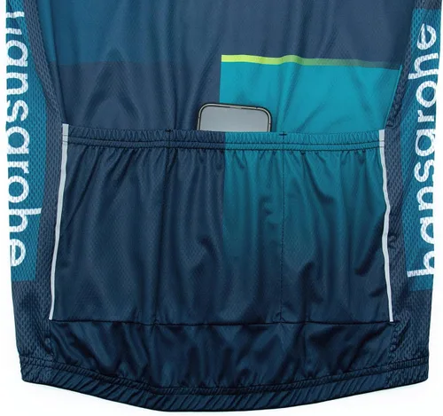 Vista 18 de Conjunto de ropa de ciclismo para hombre, manga larga, jersey de ciclismo con cremallera, bolsillo, traje de bicicleta, pantalones con babero de gel