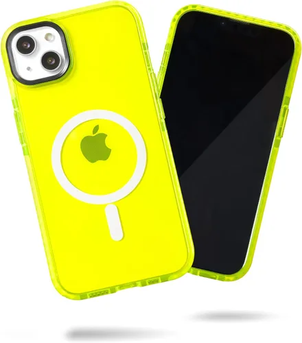 Vista 120 de SteepLab Funda de barrera para iPhone 13, protección de 360 grados que absorbe impactos con bisel elevado y colores llamativos (cielo azul brillante)
