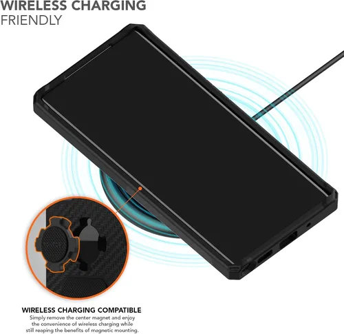 Vista 6 de Rokform - Funda para Galaxy Note 20 Ultra, funda magnética con bloqueo giratorio de cuatro pestañas, resistente de grado militar, funda protectora