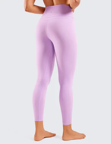 Vista 2 de CRZ YOGA Leggings de yoga 78 para mujer, sensación de desnudo, pantalones ajustados de cintura alta de 25 pulgadas