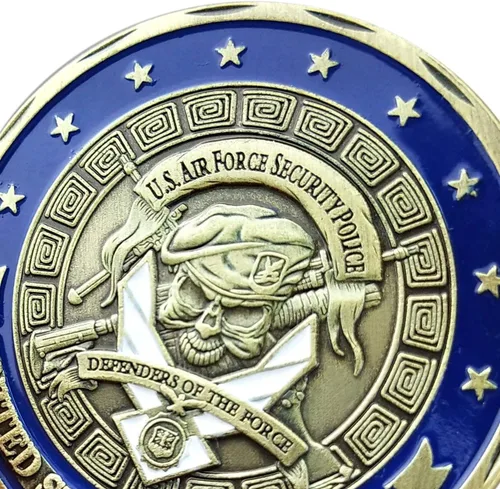 Vista 4 de Moneda conmemorativa de desafío de la policía de seguridad de la Fuerza Aérea de EE. UU