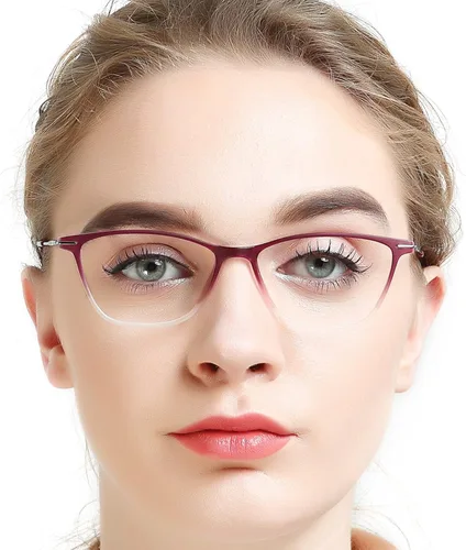 Vista 4 de OCCI CHIARI- gafas rectangulares ligeras de venta sin receta con lentes transparentes para mujeres 52 mm