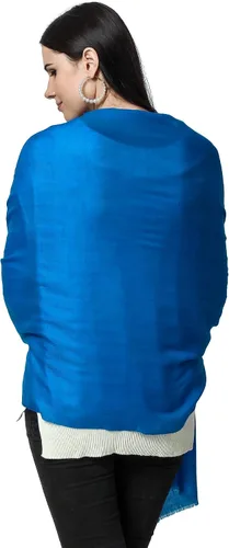 Vista 5 de PASHWRAP Bufanda de cachemira tejida a mano en Cachemira - Lujosa bufanda grande de cachemira para mujer ligera