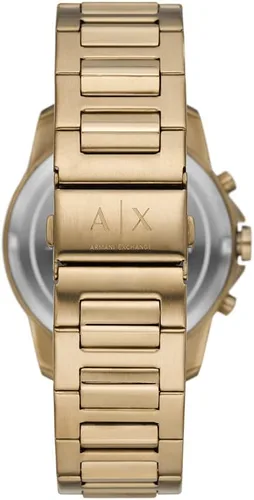 Vista 4 de AX Armani Exchange Reloj de vestir cronógrafo para hombre con correa de acero inoxidable, silicona o cuero