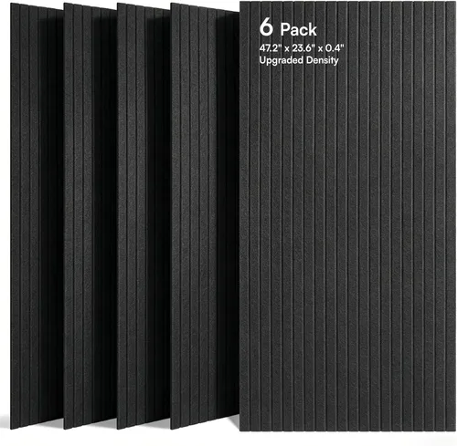 Vista 33 de SODOCT - Paquete de 2 paneles de espuma acústica grandes para cajas de huevos, 48 x 24 x 1.2 pulgadas, espuma a prueba de sonido de alta densidad