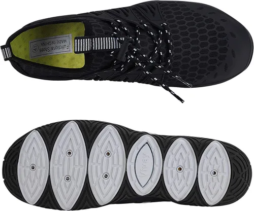 Vista 2 de MAYZERO Zapatos de agua para hombres y mujeres, zapatos de surf, playa, piscina, zapatos de punta ancha, senderismo, zapatos de agua, zapatillas