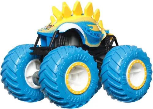 Vista 4 de Hot Wheels Monster Trucks Motosaurus (amarillo/azul)