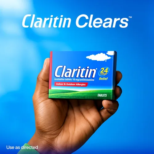 Vista 10 de Claritin Medicamento para la alergia para adultos, pastillas de loratadina sin somnolencia de 10 mg de 24 horas, antihistamínico, 30 tabletas + 1