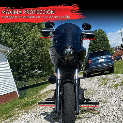 Vista 2 de Barra protectora de estriberas de carretera/estriberas de carretera Protector de motor para Harley Dyna con modelos de control medio 2006-2017