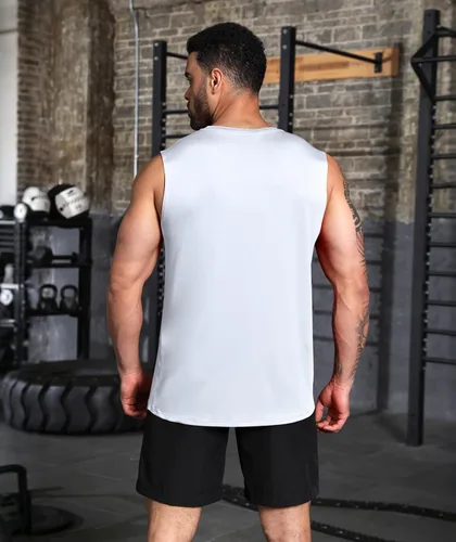 Vista 4 de Boyzn Camisetas sin mangas para hombre, paquete de 3 camisetas sin mangas para entrenamiento, gimnasio, atletismo, culturismo, fitness, camisetas