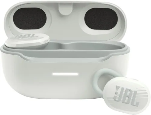 Vista 10 de JBL Endurance Race TWS - Auriculares deportivos inalámbricos resistentes al agua, sonido JBL Pure Bass, hasta 30 horas de duración de batería, IP67