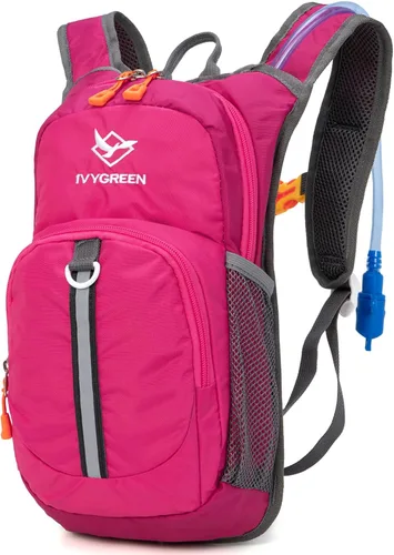 Vista 13 de Ivygreen Mochila de hidratación para niños, mochila de senderismo para niños o niñas con vejiga de agua de 1.5 L