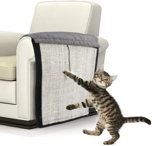 Vista 4 de Almohadilla para arañazos para gatos, sofá y muebles, protector de sisal natural para gatos, protector de sofá para gatos de interior, garras