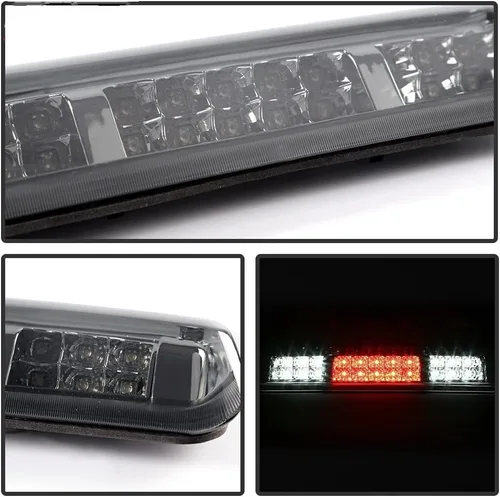 Vista 6 de PIT66 3ª luz de freno LED, compatible con Ford F-150 Lobo 04-08/Fit 07-10 Ford Explorer Sport Trac/Fit 06-08 Lincoln Mark LT lente transparente