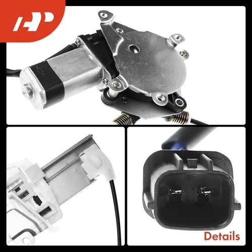 Vista 8 de A-Premium Elevalunas eléctrico con motor compatible con Mazda Tribute 2001-2006 lado trasero del conductor