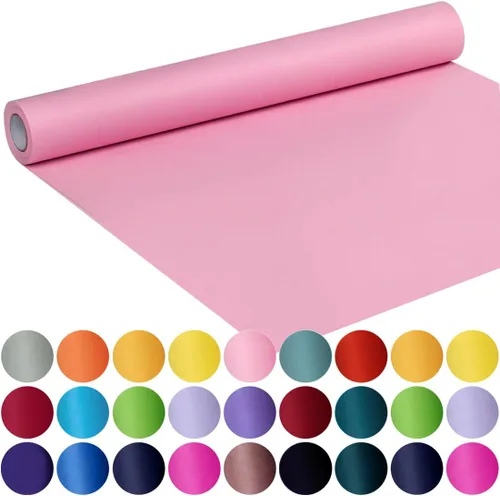 Vista 47 de SMART&CASUAL Papel de regalo negro de 17.8 x 760 pulgadas (63 pies) de papel kraft para regalo, tablón de anuncios, ramos, flores, niños, embalaje