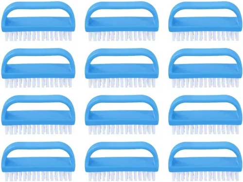 Vista 10 de Superio Cepillo limpiador de uñas para limpiar las uñas de las manos y los dedos de los pies, cepillo pequeño limpiador de manos con mango - cerdas