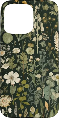 Vista 31 de Olive Green Boho Botanical Wildflowers Funda para iPhone 17