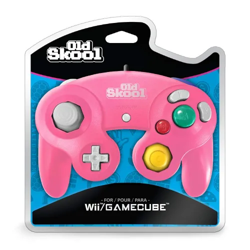 Vista 4 de Old Skool GameCube Wii Compatible Controller - Pink Special Edition