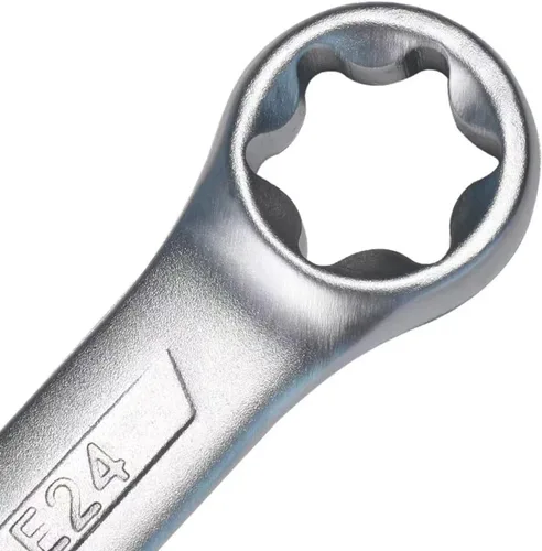 Vista 9 de Juego de llaves de caja TRX-Star E-Torx de 4 piezas, E6 E8 E10 E12 E14 E18 E20 E24 Torx Juego de llaves Torx, juego de llaves de doble extremo