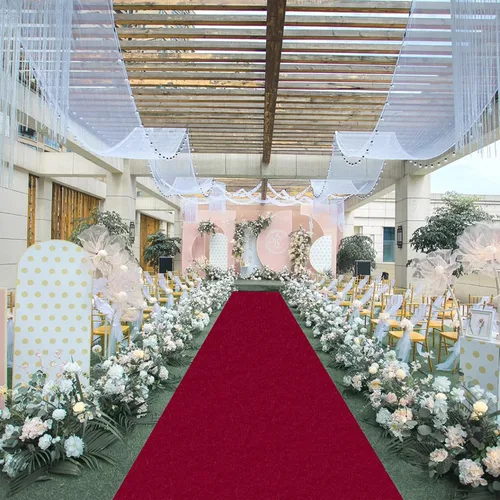 Vista 29 de FUHSY Camino de pasillo negro de 15 x 2 pies para boda, para exteriores, interiores, iglesia, pasillo, alfombra para fiesta, corredores negros