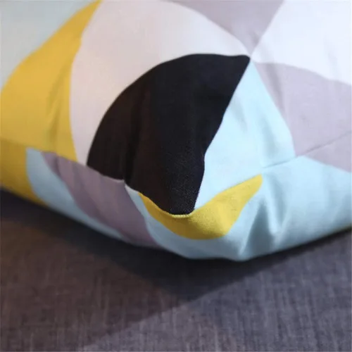 Vista 4 de Fundas de almohada Feel Good Black White - Fundas de almohada cortas de algodón de felpa para decoración del hogar, 18 x 18 pulgadas