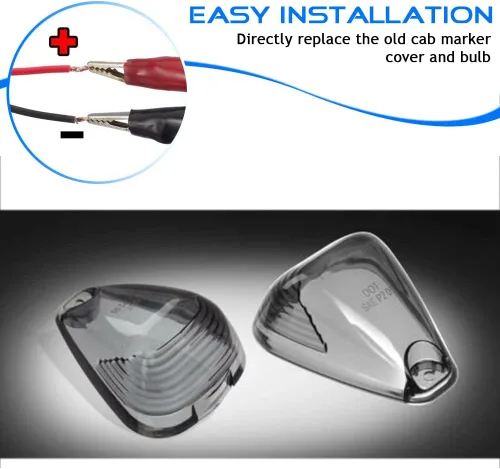 Vista 6 de WINETIS - 5 luces marcadoras de techo con bombillas LED rojas, repuesto compatible con Ford F150 F250 F350 F450 F550 F650 F750 F750 E150 E250 E350