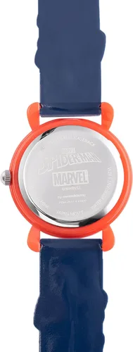 Vista 3 de Marvel Spider-Man - Reloj analógico de cuarzo 3D para niños, Azul, Moderno
