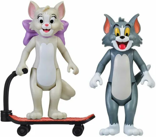 Vista 5 de Tom & Jerry Figura 2-Packs: Skateboarding Tom & Toots, Multicolor (14464)