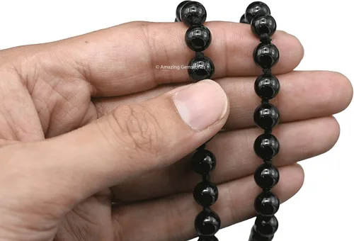 Vista 4 de Japa Mala - Collar de 108 cuentas de oración y pulsera Mala para meditación, Gema