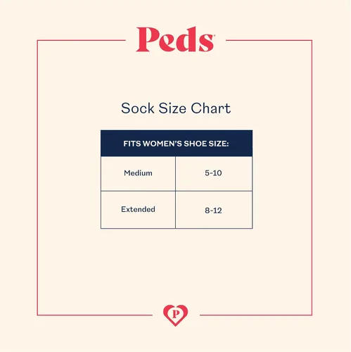 Vista 7 de Peds Calcetines invisibles de corte medio para mujer, 6 pares, Blanco