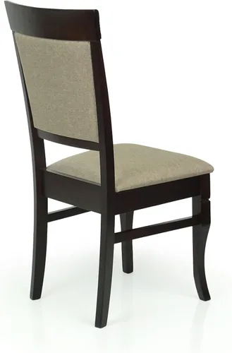 Vista 9 de Juego de mesa de comedor de madera de 5 piezas, 4 sillas tapizadas Ronda de madera maciza de estilo clásico con mesa de comedor rectangular, juego