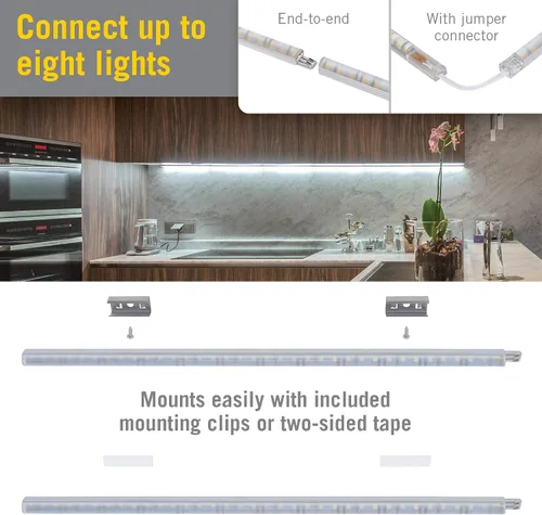 Vista 4 de Armacost Lighting RigidStrip - Kit de difusor de luz LED enlazable de 24 V, 12 pulgadas, 4000 K 321119