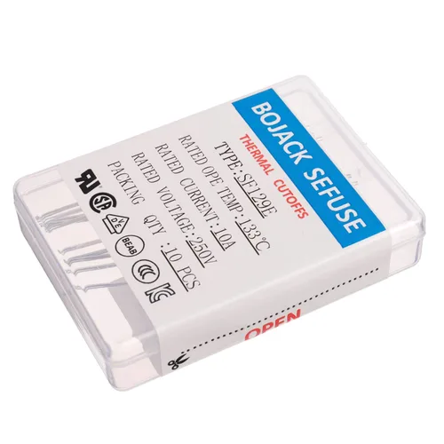 Vista 4 de BOJACK SF129E SEFUSE 10A 250V Fusibles Térmicos 271.4 °F Cortes Térmicos (Paquete de 10)