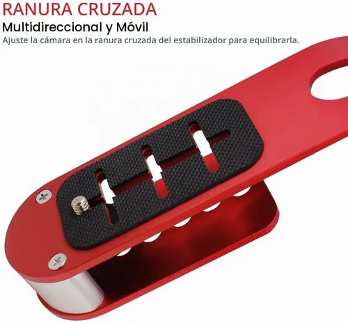 Vista 3 de AFUNTA Estabilizador de cámara réflex digital de mano profesional, compatible con GoPro, cañón, Nikon, Sony, videocámara DV, teléfono inteligente