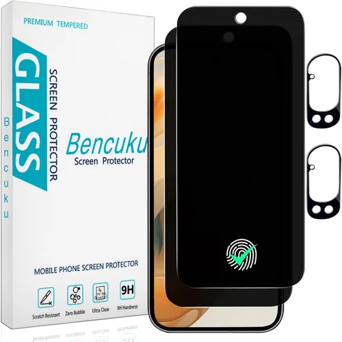 Vista 13 de Paquete de 2+2 protectores de pantalla de privacidad para Google Pixel 9 vidrio templado