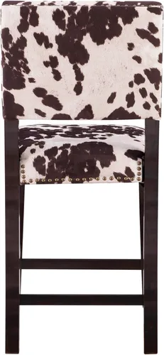 Vista 15 de Linon Udder Madness Corey Taburete de Bar, 48,3 cm de ancho x 56,5 cm de profundidad x 98,4 cm de altura, Mancha Manhattan