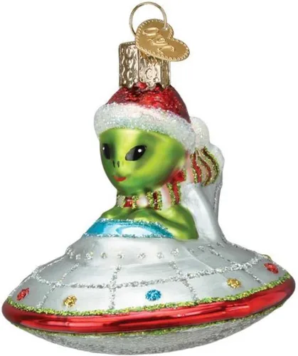 Vista 7 de Old World Christmas You are My Sunshine - Adorno de cristal soplado para árbol de Navidad, decoración navideña hecha a mano, colección de refranes